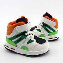 9962D Весняне осінні хайтопи для хлопчика білі липучки тм Том.м