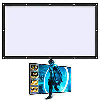 Экран для проектора настенный Mirror диагональ 72 дюйма проекторный экран на стену 16:9 матовый FSN