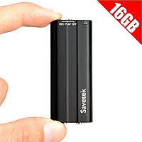 Мини диктофон Savetek 600 (Оригинал) с активацией голосом , 16GB, VOX