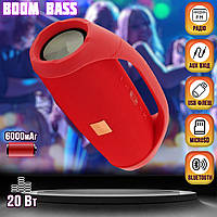 Портативная Bluetooth колонка T&G Boom BASS Small влагозащищенная Красная FSN