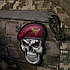 Шеврон ДШВ череп в береті пвх, фото 6