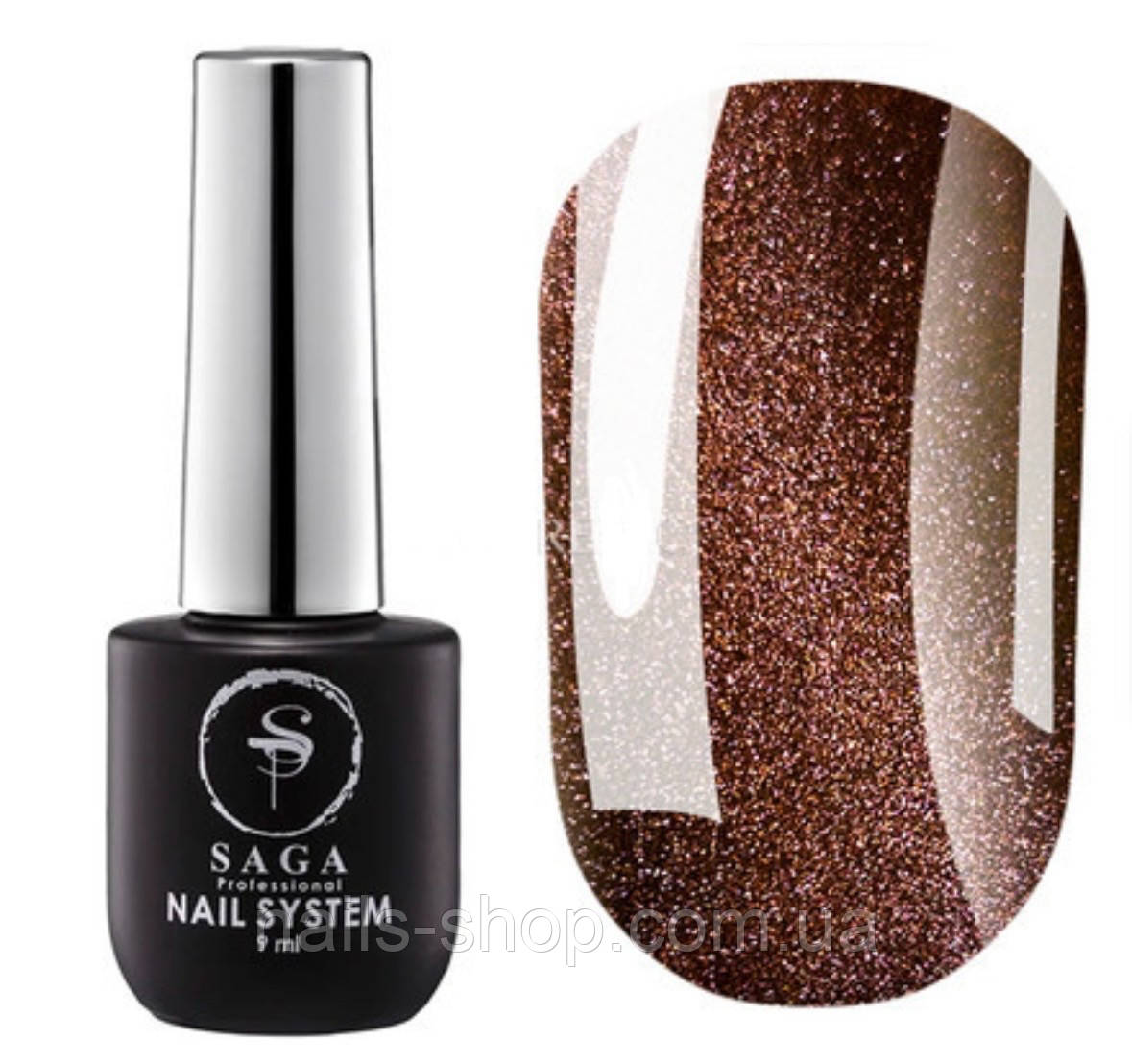 ГЕЛЬ-ЛАК SAGA PROFESSIONAL CAT SHINE "ХРУСТАЛЬНА КОШКА" No11, 8 МЛ, фото 1