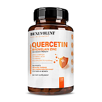 Премиальная добавка для укрепление иммунной системы Benevolent Nourishment Quercetin with Bromelain Zinc 120