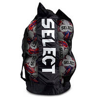 Сумка для футб м'ячів Select FOOTBALL BAG 10-12 BALLS 810021, Чорний, Розмір (EU) — 1SIZE