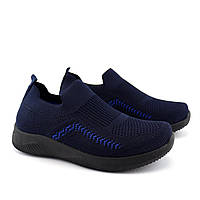 Текстильные кроссовки для мальчика синие без шнурков Flip от Том.м