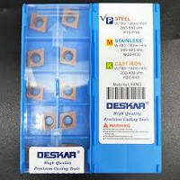 Токарные пластины 10 шт по стали DESKAR CCMT09T304 LF9018, высококачественные, набор из 10 шт