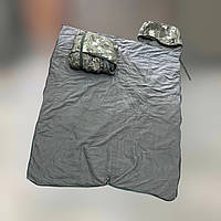 Спальный мешок ACCORD тактический 194 х 70, Камуфляж, температура до -20, флис, силиконовый мифлон
