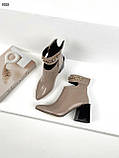 Жіночі ботильйони з гострим носком демісезонні на підборах 8,5 см, фото 7