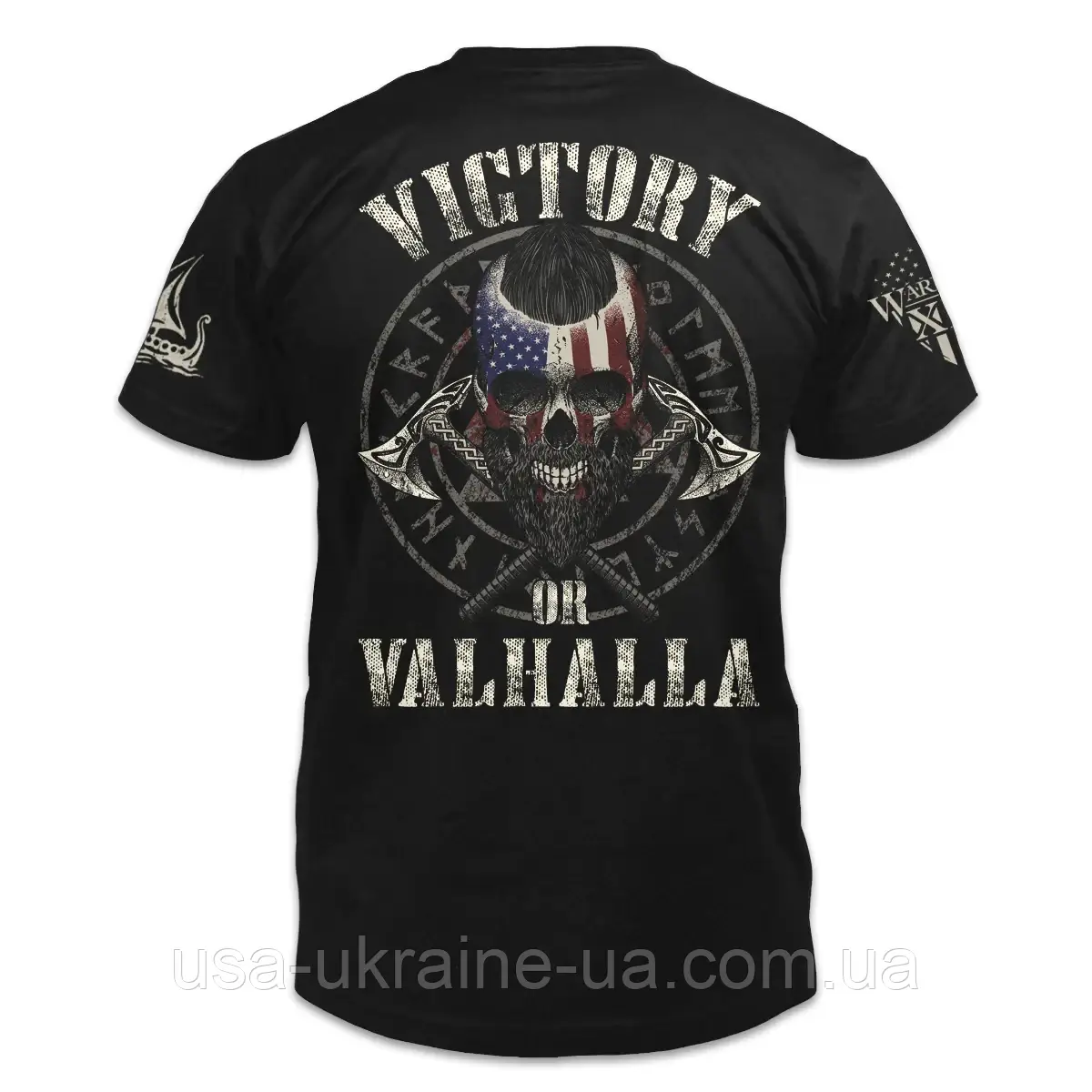 Футболка Warrior 12 "Victory Or Valhalla" - фото 2 - id-p2116981809