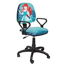 Яскраве комп'ютерне крісло на роликах для дівчинки Престиж New "Принцеса Аріель-1"