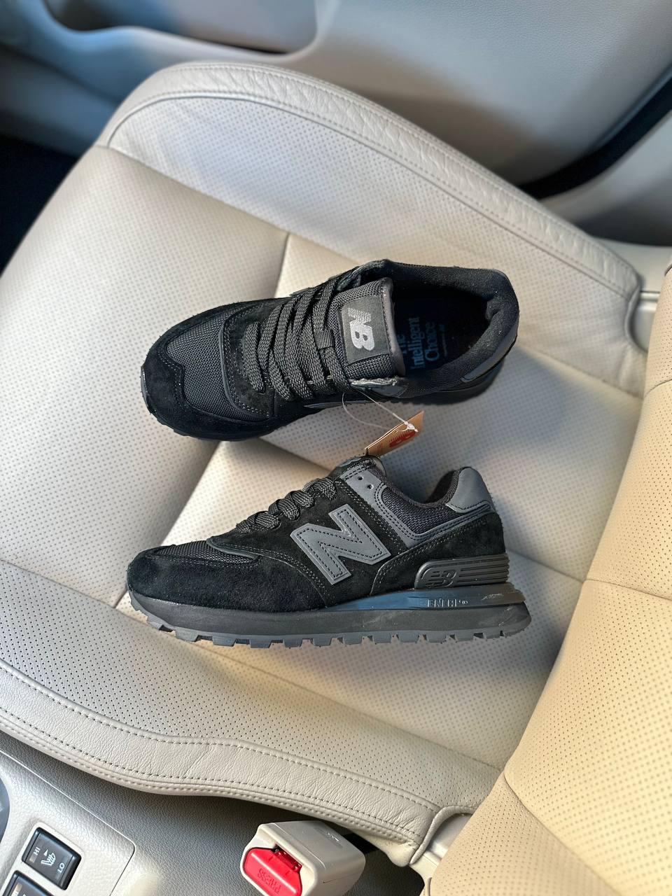 Кросівки чоловічі чорні New Balance 574 Black (14901)