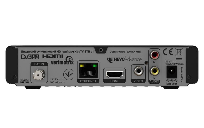 Цифровой спутниковый ресивер Xtra TV STB-V1 тюнер с поддержкой записи на USB, родительский контроль CHS - фото 2 - id-p2117001843