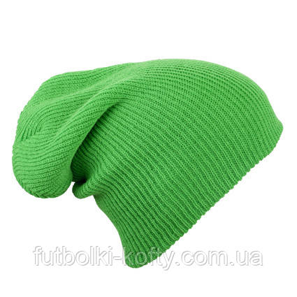 Трикотажна шапка біні довга лайм Myrtle Beach mb7955, фото 1