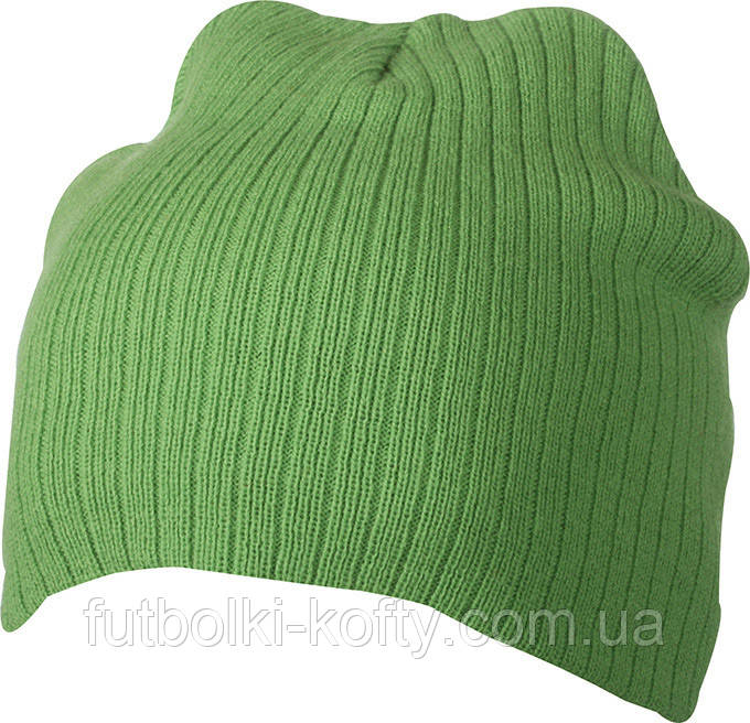 Вязана шапка трикотажна лайм Myrtle Beach mb7923, фото 1