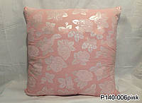Наперник на подушку | нижняя наволочка для пера и пуха из тика однотонный, розовый, выбор размера 60х60