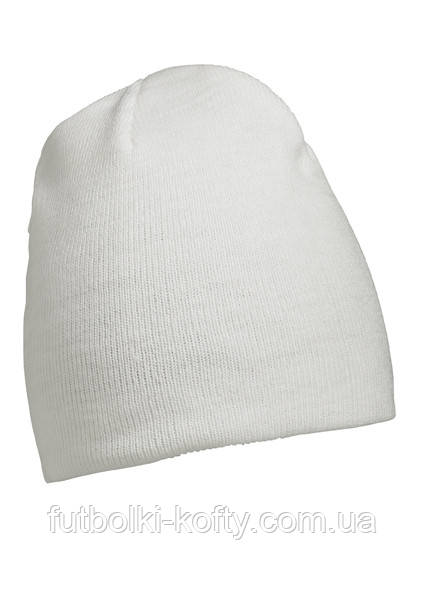 Трикотажна шапка біні білий Myrtle Beach mb7580, фото 1