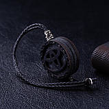 Ароматизатор в машину TOYOTA з темного дерева, подарунок чоловікові, фото 4