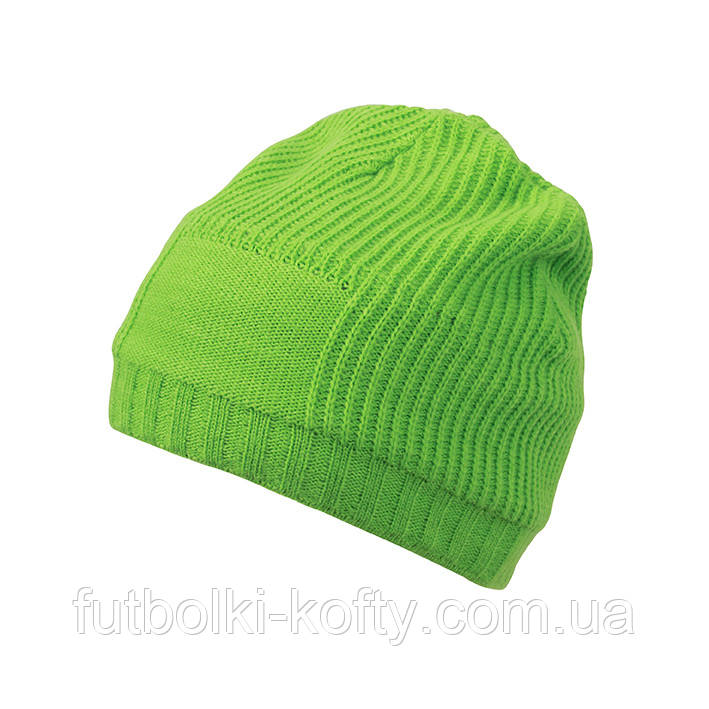 Довга тепла шапка біні салатовий Myrtle Beach MB7994, фото 1