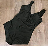 Суцільний жіночий купальник з утяжкою із якісного швидковисихаючого еластану S-5ХL – моделює фігуру та підкреслює талію, фото 4