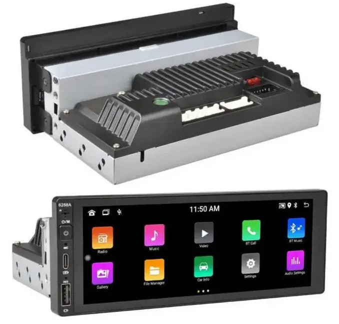 Автомагнітола GPS WiFi 1din Android 2/32Gb 69" Екран 6288A, фото 1