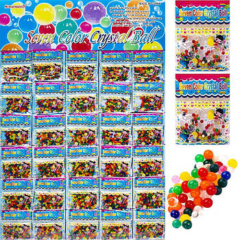 Гідрогелієві кульки на планшетці для ігор дітей Bio Gel 11-130 Аквагрунт для квітів на планшетці 30 шт