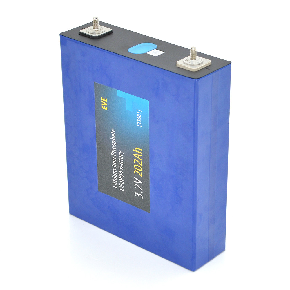 Осередок EVE 3.2V 202AH для збирання літій-залізо-фосфатного акумулятора, 3500 циклів, 172 х 53 х 204 мм