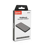 Powerbank ASONIC AS-P10 10000mAh, Output 2USB, Black, (215g), Blister, фото 2