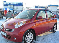 Дефлекторы окон (ветровики) COBRA-Tuning на NISSAN MICRA 5D (K12) 2003-11