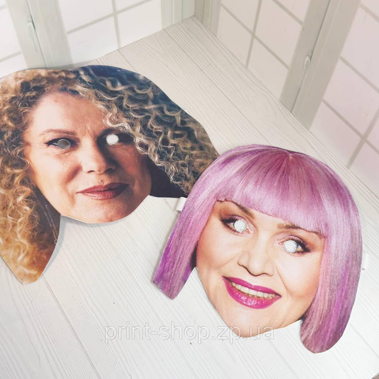 Пара маскарадних масок знаменитості Лідія Каменських і Алла Кудлай, фото 1