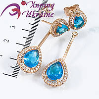 Сережки Xuping гвоздики Xuping 3,3 см (Медичне золото) 724040(3)