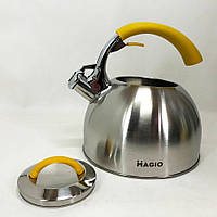 Чайник Magio MG-1191 со свистком, красивый чайник для газовой плиты, чайник на плиту, DI-985 чайник газовый