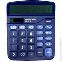 Калькулятор ASSISTANT AC-2312, настільний, 12 розрядний 138*103*27 мм фіолетовий