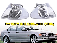 Передние повороты BMW E46 седан / универсал хрустальные (1999-2001)