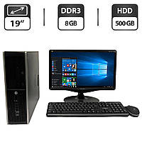 Комплект ПК: HP Compaq Pro 6300 SFF / Intel Core i5-3470 (4 ядра по 3.2 - 3.6 GHz) / 8 GB DDR3 / 500 GB HDD /