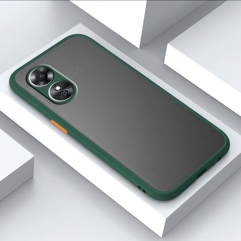 Матовий протиударний чохол для Oppo Reno 8T зелений бампер