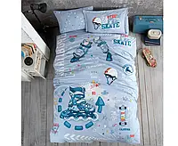 Комплект детского постельного белье для мальчиков с корабликом 160x220см