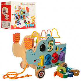 Дерев'яна іграшка центр розвивальний METR+ Різнобарвний (2000001005910)