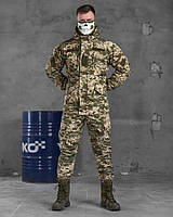Весенний тактический костюм горка пиксель, военная форма горка пиксель с пропиткой ЗСУ, костюм пиксель весна