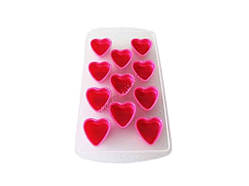 Форма для льоду пластмас силікон 11х22 Серце VT6-19523 18845 ТМ VITOL