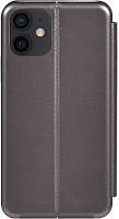 Чехол-накладка TOTO Book Rounded Leather Case Apple iPhone 12/12 Pro Grey