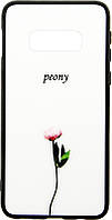 Чехол-накладка TOTO Glass Fashionable Case Samsung Galaxy S10e Peon on White