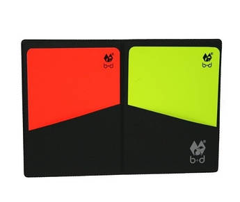 Набір карт для арбітру B+D у футлярі (жовта + червона) 22022024, Розмір (EU) — 1SIZE