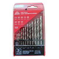 Набір свердел по металу HSS 4341 13 шт. 2-8 мм Vitals Master 190297
