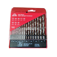 Набір свердел по металу HSS 4341 19 шт. 1-10 мм Vitals Master 190298