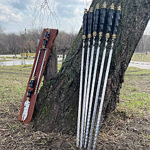 Набір шампурів КАЛЧАН ТИГР МАХ в шкіряному чохлі