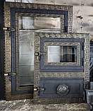 Дверцята для коптильні з склом "Грецька" 480*680, фото 2