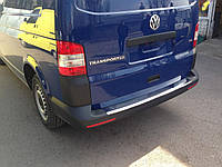 Накладка на задний бампер Volkswagen T-5 Transporter/ Caravelle/ Multivan 2004- (нержавеющая сталь)