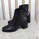 Шкіряні жіночі черевики на каблучці 6 см (36 р-р), фото 9