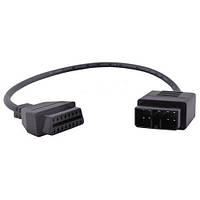 Переходник с OBD2 16pin мама на Subaru 9pin папа ASN