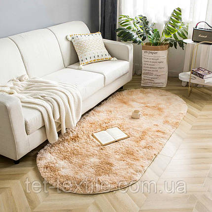 Килимок приліжковий Colorful Home бежево-молочний 90х200см., фото 1